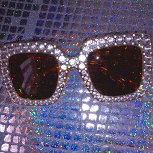 “Iced Coffee” Bling Sunglasses